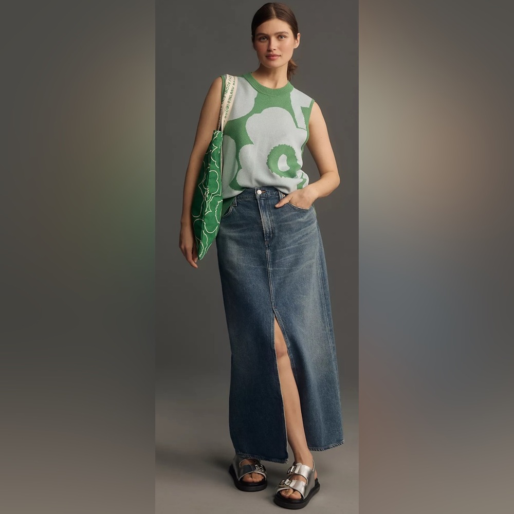 7- Anthropologie x Marimekko Kulma Unikko Knitted Wool Vest
